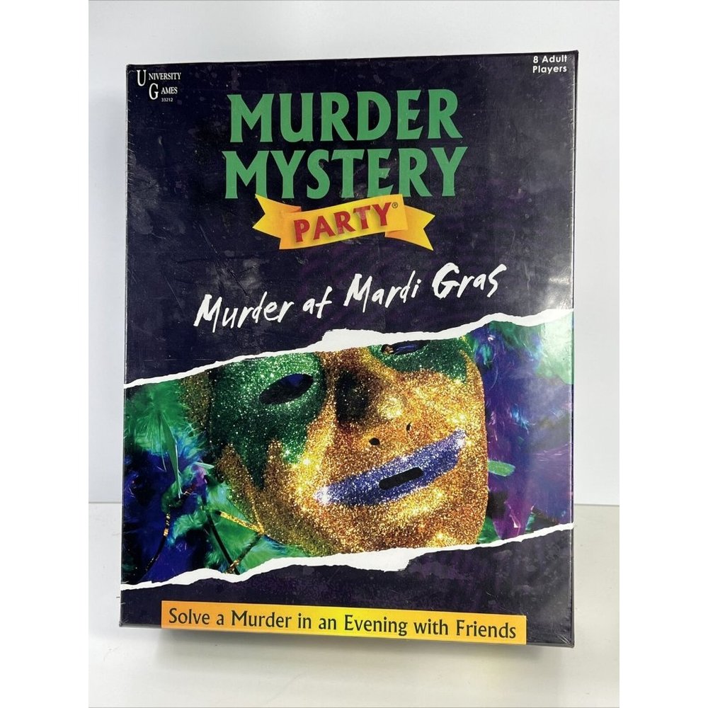 Murder Mystery Party Game Murder at Mardi Gras 2016 University Games NEW SEALED